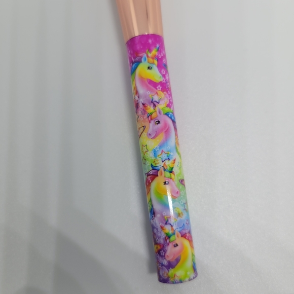 Glamour Dolls X Lisa Frank Angled Face Brush Dip Dyed Unicorns🦄 Butterfly NWT - Picture 12 of 13